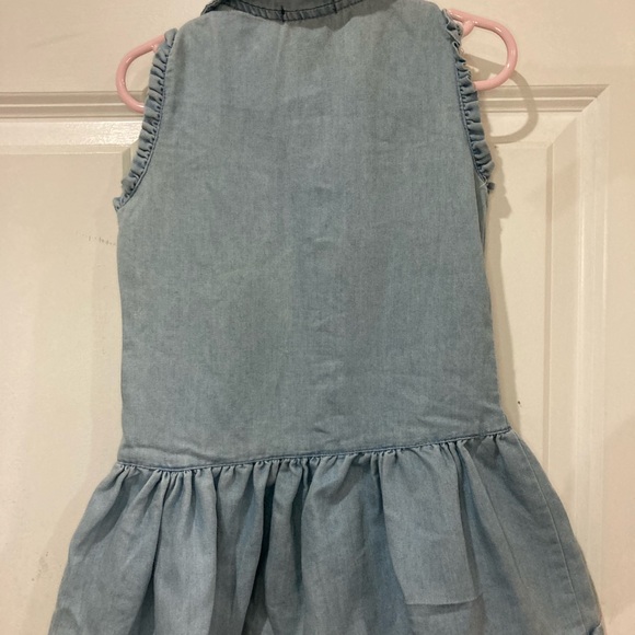 Calvin Klein sleeveless jean dress girl size 4. - Picture 2 of 6